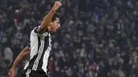 Selebrasi Sami Khedira, gelandang Juventus, usai mencetak gol ke gawang Pescara. (REUTERS/Giorgio Perottino)