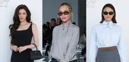 Sana TWICE, Emilia Clarke, hingga Camila Mendes hadirkan padu padan rok di show Prada Spring/Summer 2027. Mana yang jadi favoritmu? [dok. Prada]