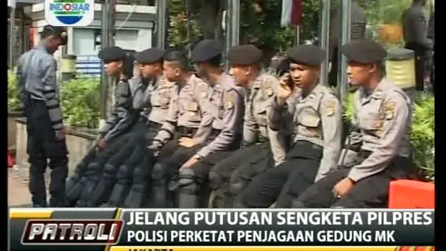 Jelang Putusan Sengketa Pilpres, Polisi Perketat Penjagaan Gedung