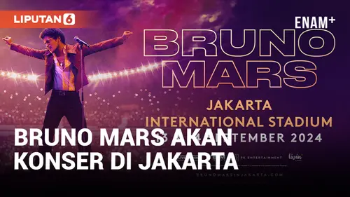 VIDEO: Siap-Siap! Bruno Mars akan Gelar Konser Selama 2 Hari di Jakarta pada 13-14 September 2024