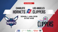 Jadwal NBA, Charlote Hornets Vs LA Clippers. (Bola.com/Dody Iryawan)