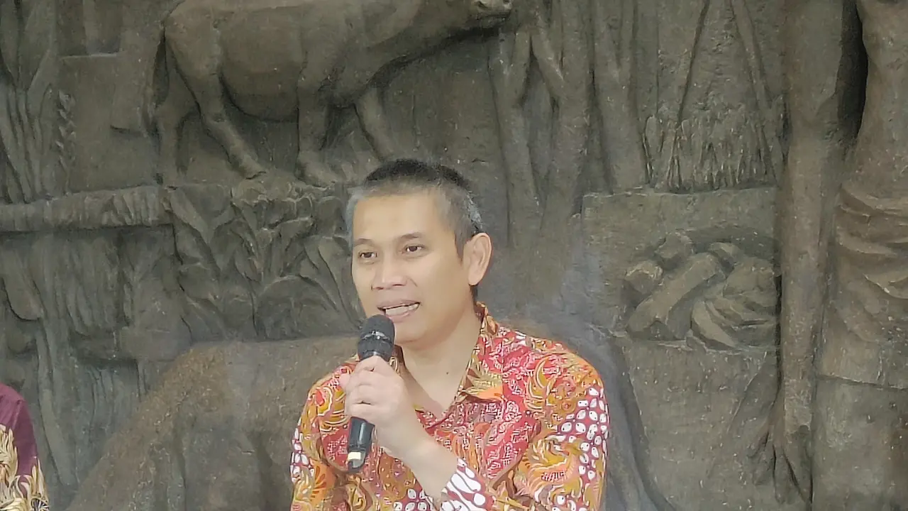 Senior Vice President Business Development PT Pertamina (Persero), Wisnu M Santoso dalam acara Media Briefing di Gedung Sarinah, Jakarta, Selasa (10/9/2024). (Foto: Tim Bisnis)