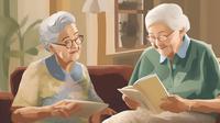 (Ilustrasi Orang Lanjut Usia/Lansia/Kakek/Nenek by AI)