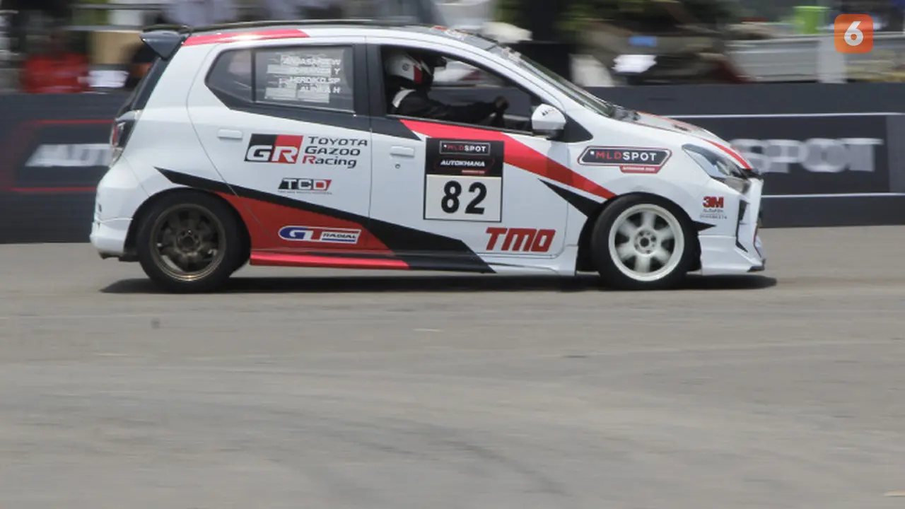 Performa Anjasara Wahyu dengan Toyota New Agya GR Sport (Fahmi/Liputan6)