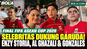 Enzy Storia, Al Ghazali dan Alyssa Daguise hingga Cristian Gonzales Dukung Langsung Timnas Indonesia di Final FIFA ASEAN Cup 2026