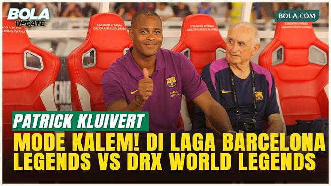 Patrick Kluivert Tak Banyak Aksi saat Barcelona Legends Hajar DRX World Legends 3-0