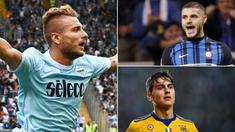 Berikut ini top scorer Serie A Italia 2017/2018 hingga pekan ke-11, Striker Lazio, Ciro Immobile berada di Puncak. (Kolase foto-foto dari AFP dan AP).