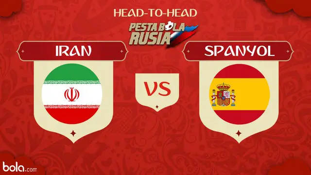 Spanyol akan menghadapi Iran pada laga kedua Grup B Piala Dunia 2018 di Stadion Kazan Arena, Rabu (20/6/2018) atau Kamis (21/6/2018) dini hari WIB. Tak ada kata lain, Tim Matador wajib menang untuk menjaga asa lolos ke babak selanjutnya.
