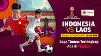 Link Siaran Langsung Timnas Indonesia U16 vs Laos di Piala AFF U-16 2024 Lewat Vidio