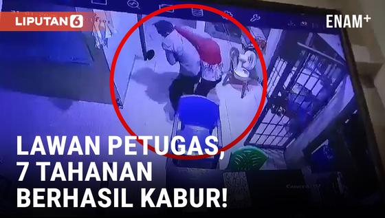VIDEO: Viral! 7 Tahanan Polres Parigi Moutong Kabur Usai Lawan Petugas