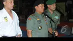 Panglima TNI Jenderal TNI Dr. Moeldoko saat membuka Kejuaraan Nasional (Kejurnas) Karate Panglima TNI III di GOR Ahmad Yani Mabes TNI Cilangkap, Jakarta, Kamis (15/1/2015). (Liputan6.com/Herman Zakharia)