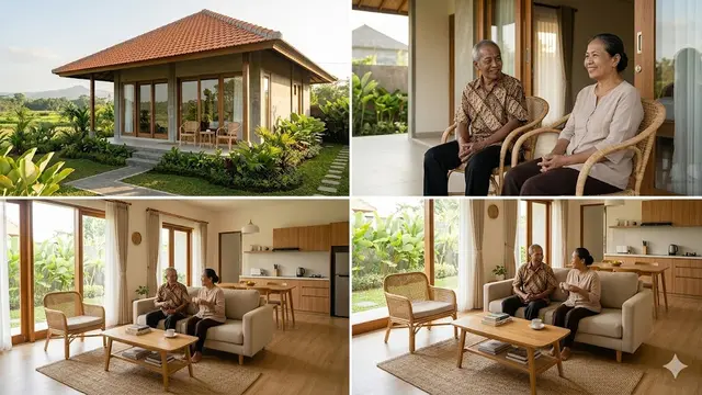 10 Desain Rumah 1 Lantai untuk Pasangan Lansia Hemat Biaya, Nyaman di Usia Senja