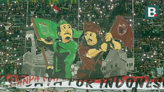 Ilustrasi relasi Suporter PSM dan Persebaya