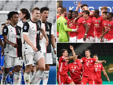 Juventus menjadi salah satu klub top Eropa memiliki catatan kebobolan paling sedikit pada abad ke-21. Selain juventus, Barcelona dan Manchester United juga memiliki catatan paling sedikit kebobolan. Berikut Juvetus dan 5 klub yang minim kebobolan di abad ke-21. (kolase foto AFP)