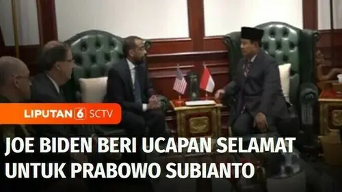 VIDEO: Melalui Surat, Joe Biden Beri Ucapan Selamat atas Keunggulan Prabowo Subianto