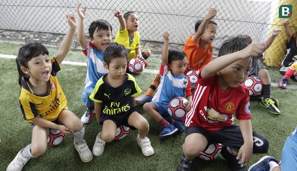 FOTO Kecerian Pesepak Bola Cilik Saat Launching Il Capitano Soccer