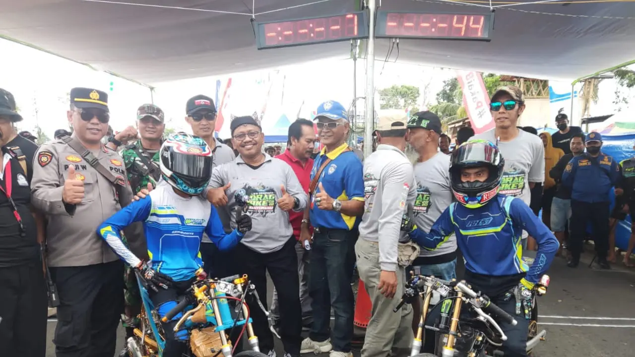 Ijen Geopark Drag Bike 2022 digelar di Kecamatan Tegalsari Banyuwangi. (Istimewa)