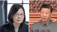 Presiden Taiwan Tsai Ing-wen dan Presiden China Xi Jinping. (dok: situs pemerintah Taiwan dan China)