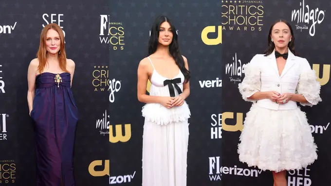 Penampilan Elegan Klasik Para Human Chanel di Critics Choice Awards 2024, Mulai dari Julianne Moore hingga Bel Powley