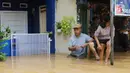 Secara rinci dari 62 RT yang terdampak banjir luapan kali Ciliwung di Jakarta adalah, 20 RT ada di wilayah Jakarta Selatan dan 42 RT lainnya di Jakarta Timur. (Liputan6.com/Herman Zakharia)