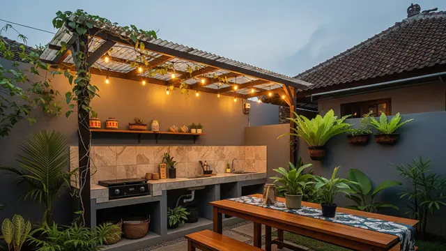 9 Ide Halaman Belakang untuk Aktivitas Memasak Saat Acara Keluarga, Praktis dan Estetik