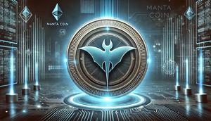 Ilustrasi kripto&nbsp;MANTA Coin. (Foto By AI)