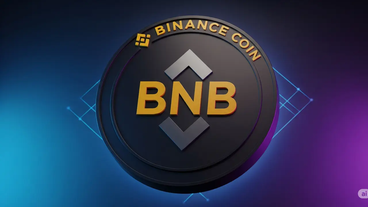 Ilustrasi kripto Binance Coin (BNB). (Gambar by AI)
