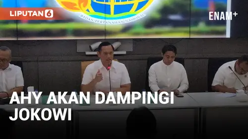 VIDEO: Jadi Menteri ATR, AHY Langsung Diminta Dampingi Jokowi Resmikan Bendungan Lolak di Sulawesi Utara