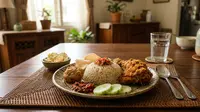 Resep Nasi Uduk Ayam Crispy Gurih dan Renyah Antigagal