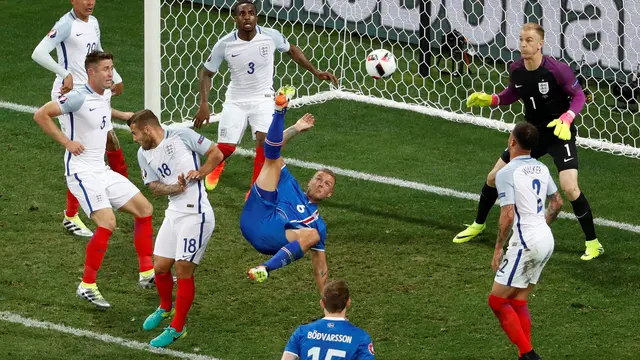 Duel Inggris melawan Islandia