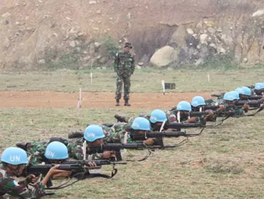 TNI Konga XX-J Gelar Latihan Menembak