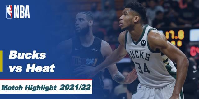 VIDEO: Highlights NBA, Milwaukee Bucks Menang Tipis atas Miami Heat 120-119