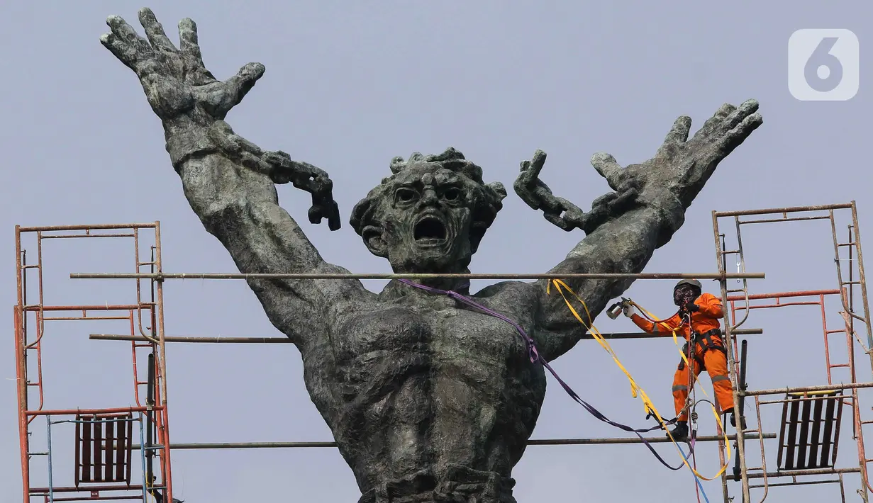 Monumen Pembebasan Irian Barat didirikan pada 1962. (Liputan6.com/Herman Zakharia)