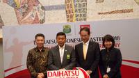 PBSI resmi menandatangani kontrak kerja sama berdurasi dua tahun dengan Daihatsu selaku sponsor anyar Indonesia Masters 2018. (Bola.com/Tyo Harsono)
