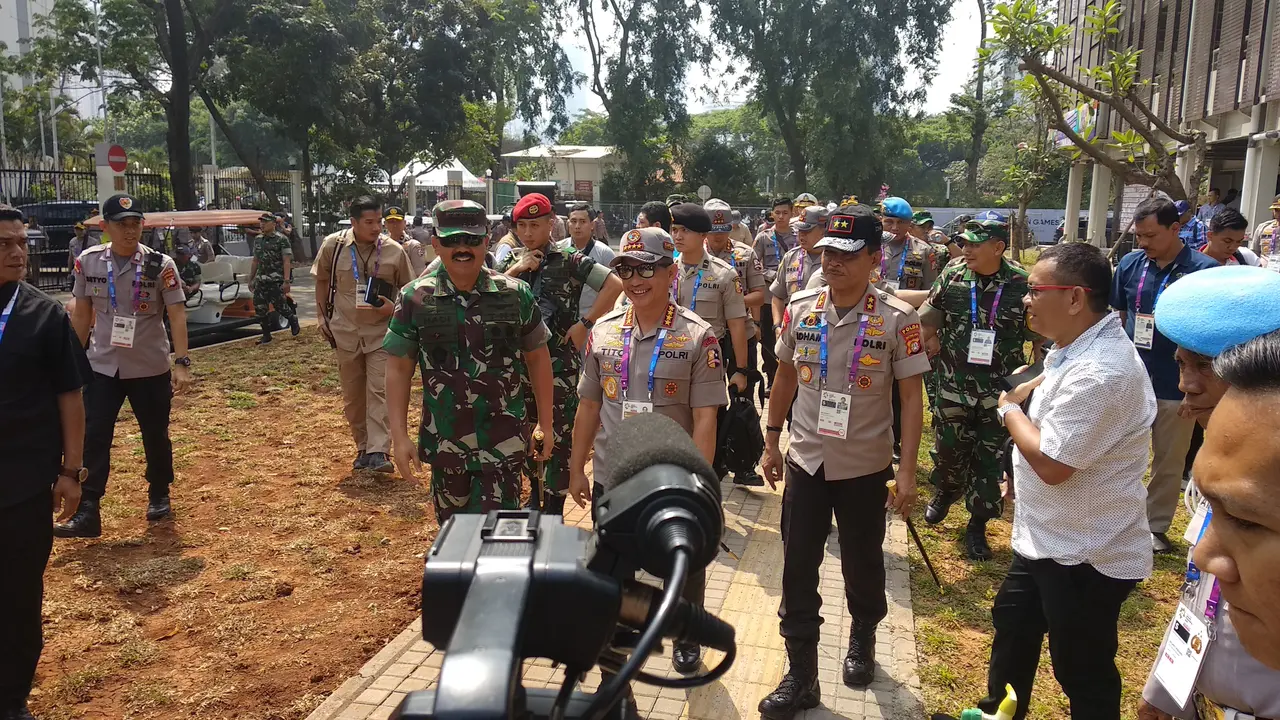 Panglima TNI dan Kapolri Tinjau Lokasi Pembukaan Asian Games
