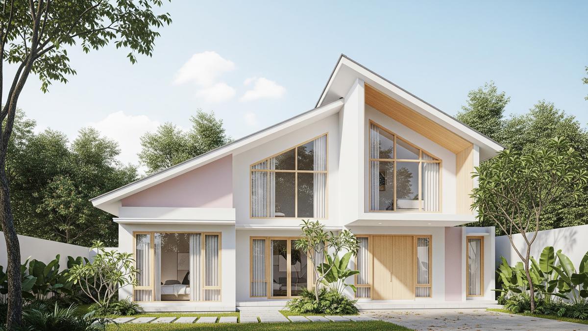 7 Gambar Rumah Minimalis Atap Miring, Tampilan Simpel tapi Elegan di 2026