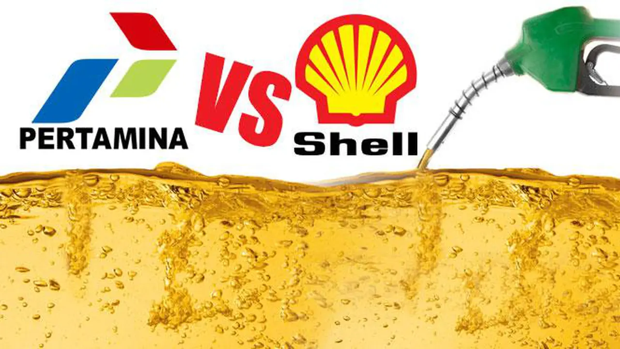 Ilustrasi Bahan Bakar Minyak Pertamina dan Shell