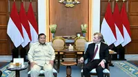 Prabowo Bertemu Wakil Menteri Perang AS di Istana