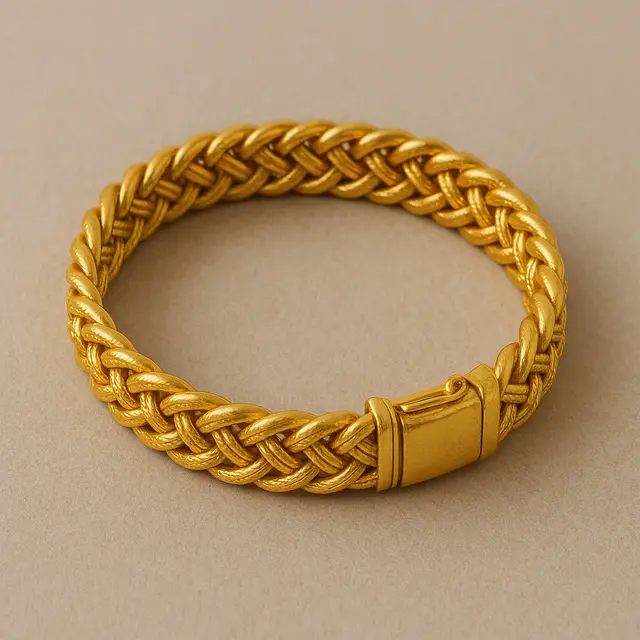 Gelang Emas Rantai Arab Terbaru untuk Usia 40 Tahun (Foto: ChatGPT)