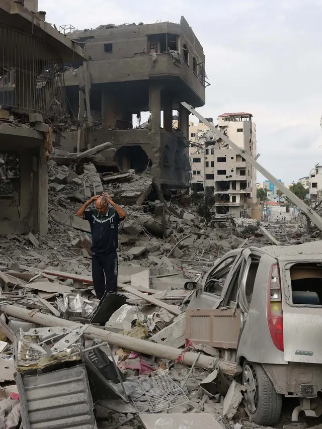 Pemukiman Warga Palestina Hancur