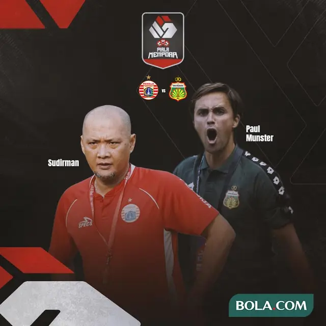 Piala Menpora - Persija Jakarta Vs Bhayangkara Solo FC - Head to Head Pelatih