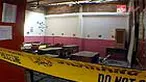 Pasca robohnya atap sekolah TK Ruhul Islam di Kampung Pulo, Jatinegara, Jakarta Timur, Rabu (21/7), aktifitas belajar mengajar dipindahkan ke aula masjid. Kondisi para korban sudah membaik dan tidak trauma untuk sekolah lagi. 