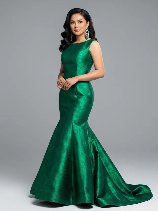 Model Baju Bridesmaid Emerald Green Mermaid