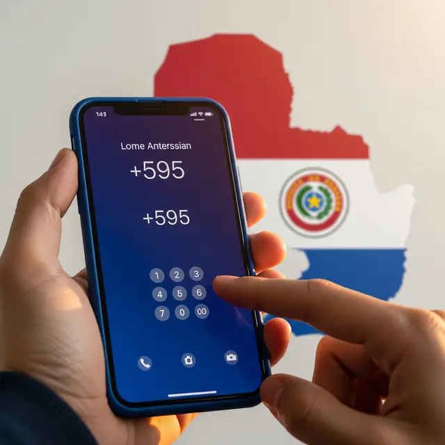 Menelepon ke Paraguay Menggunakan Kode +595 (AI Generated)