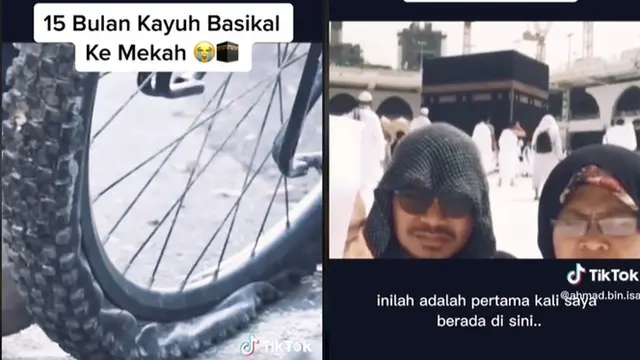 Pasangan Ini Habiskan 15 Bulan Bersepeda ke Mekkah, Sempat Ditahan Tentara Bersenjata