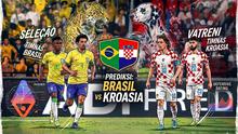 Cover prediksi Timnas Brasil versus Timnas Kroasia pada laga uji coba. (generated AI)