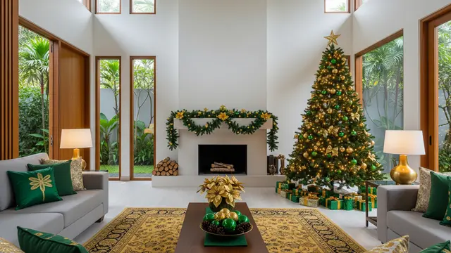 14 Palet Warna Natal Selain Merah–Hijau, Bikin Rumah Super Fresh dan Tampil Beda