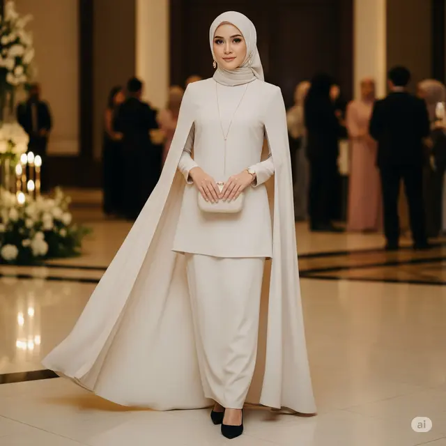 Dress Cape Style Panjang