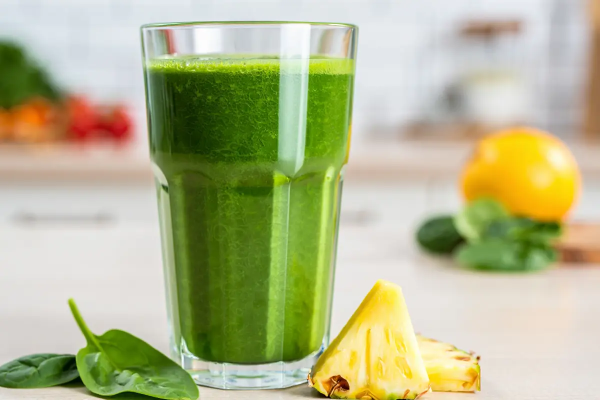 Jus Bayam dan Nanas (Foto: Reve Art AI)