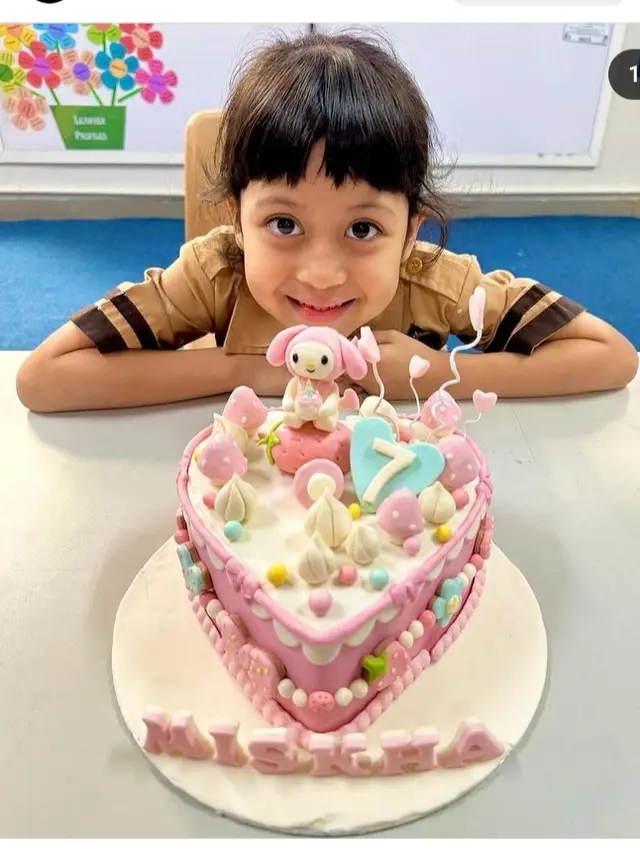 Acara ultah ke-7 Miskha putri Desta dan Natasha Rizki (Foto: instagram desta80s)